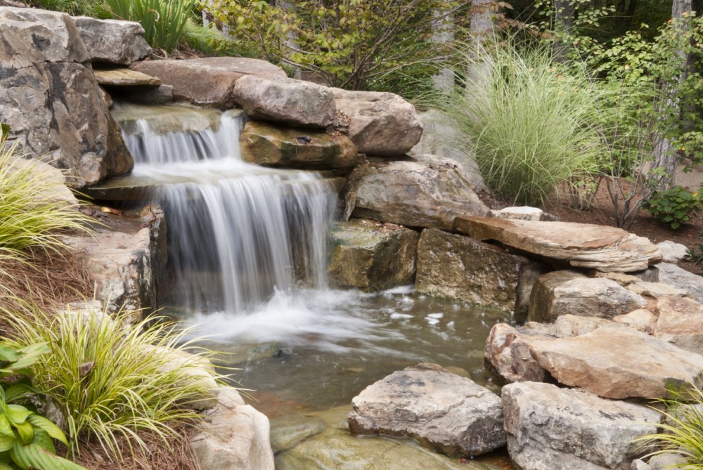 Waterfall Landscape Design Ideas landscape design ideas retaining wall garden water features waterfall wire fence Outdoor Waterfalls Ideas How To Dalton Waterfall Landscape Design Ideas waterfall landscaping ideas with natural landscape design with stone waterfall with big stone on the border Outdoor Waterfalls Ideas How To Dalton