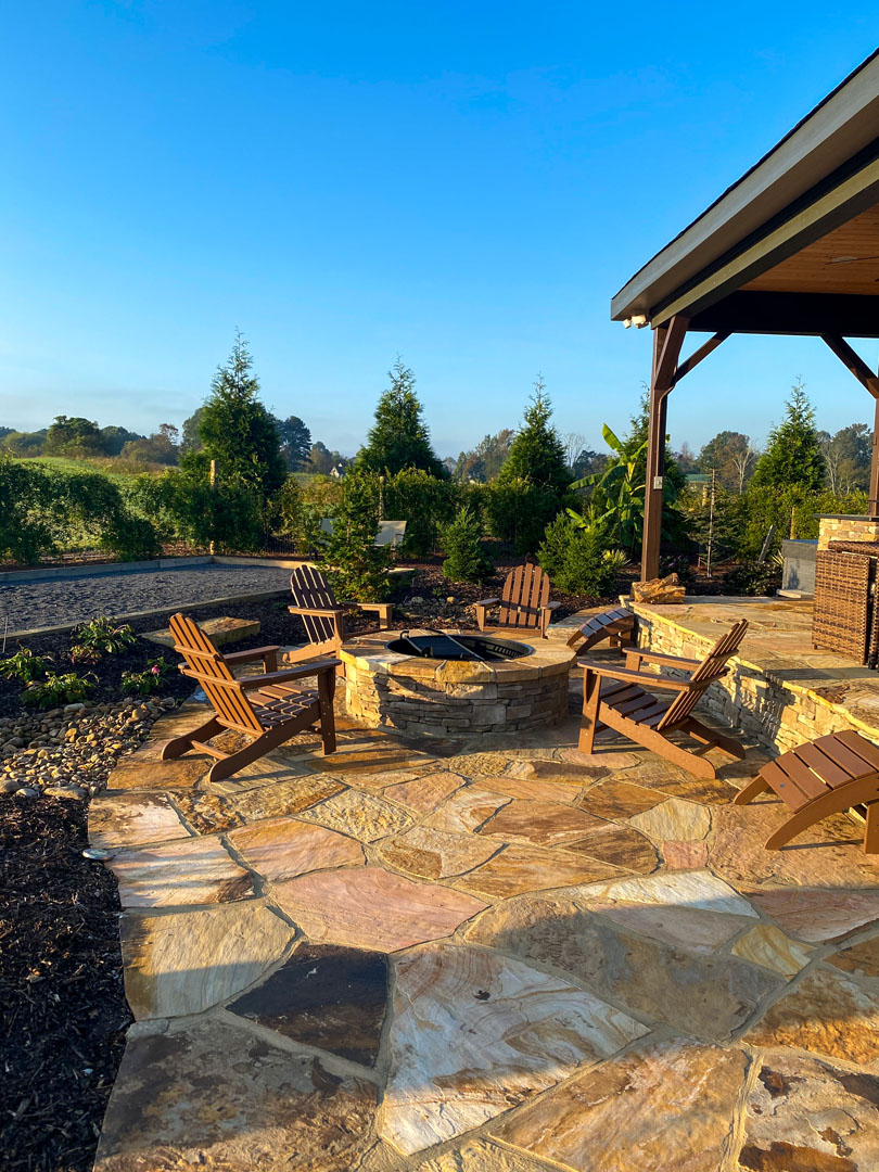 patio with firepit blairsville ga