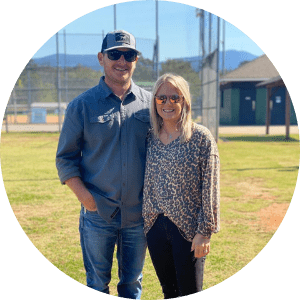 Drew Callaway and his wife in Blue Ridge, GA.