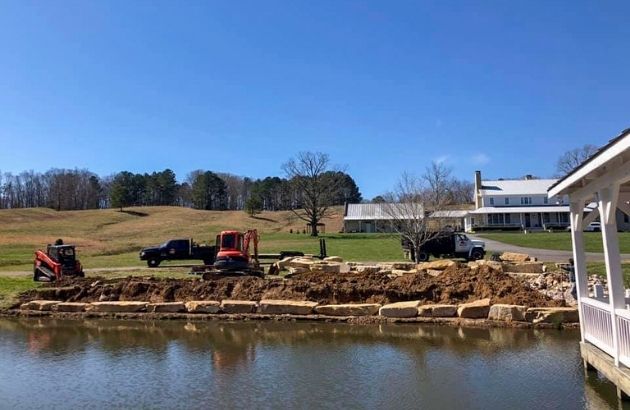 Lake Retaining Wall