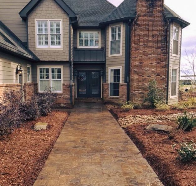 Stamped Concrete Entrance