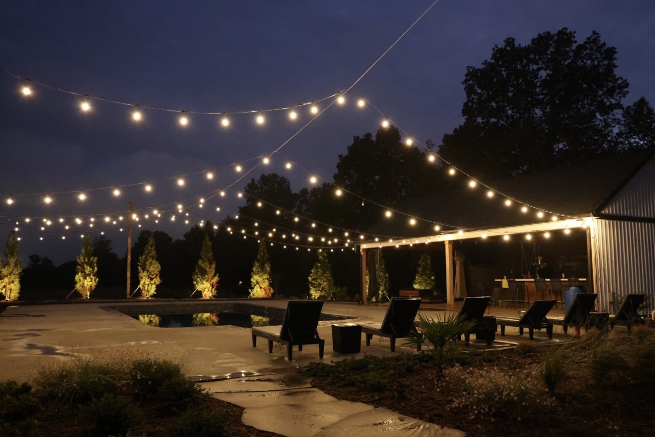 landscape lighting blue ridge ga rope string lights